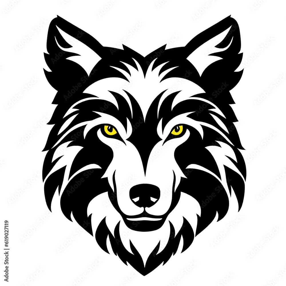 wolf head logo with good quality and good design wolf head logo with good quality and good design