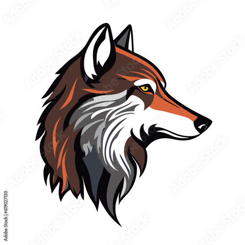 wolf head logo with good quality and good design