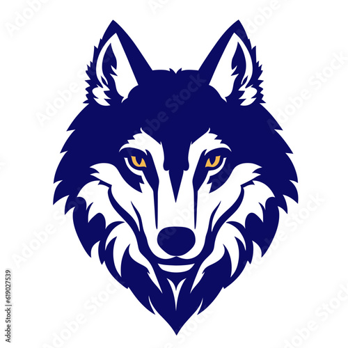 wolf head logo with good quality and good design