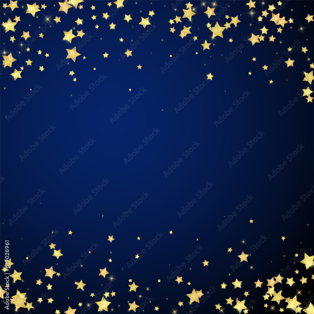 Magic stars vector overlay. Gold stars scattered Magic stars vector overlay. Gold stars scattered