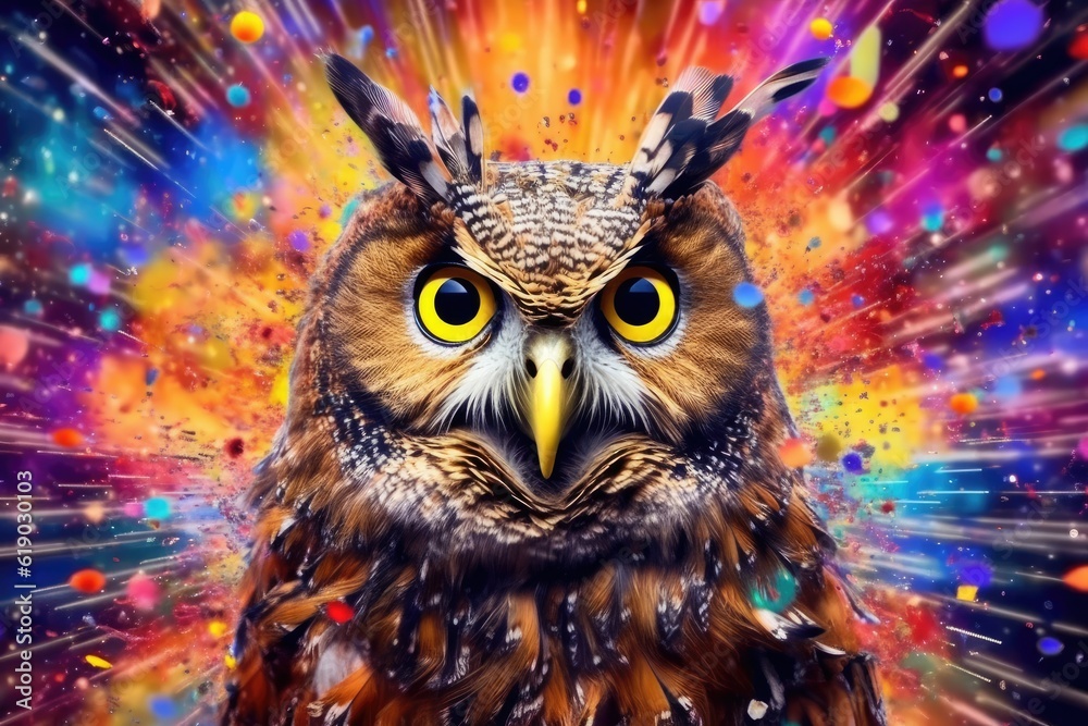 owl form and spirit through an abstract lens. dynamic and expressive owl print by using bold brushstrokes, splatters, and drips of paint. owl raw power and untamed energy owl form and spirit through an abstract lens. dynamic and expressive owl print by using bold brushstrokes, splatters, and drips of paint. owl raw power and untamed energy