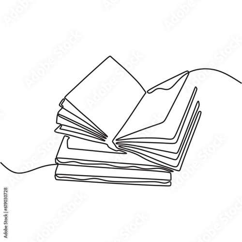 continous line art book minimalist conceptual draw vector
