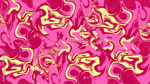 赤と黄色のマーブル模様