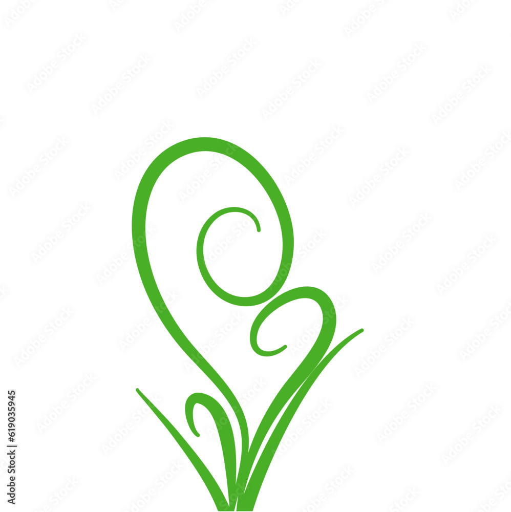 Green Fern Icon Green Fern Icon