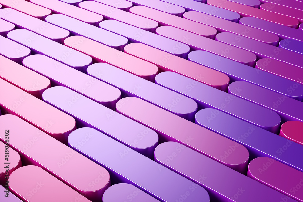 Abstract mockup background for product presentation pink and violet blending gradient podium. 3d rendering illustration