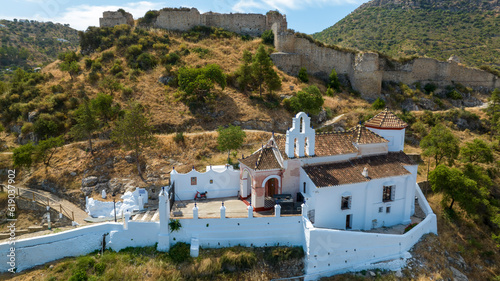 ruinas del castillo y la ermita de los remedios en el municipio de Cártama en la provincia de Málaga, España	 photo