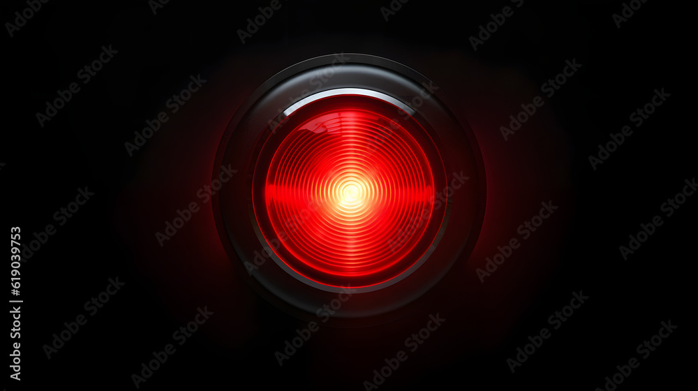 Red alert lamp or warning indicator on black panel glowing. Red alert lamp, status indicator, warning lamp or button. Red alert lamp or warning indicator on black panel glowing. Red alert lamp, status indicator, warning lamp or button.
