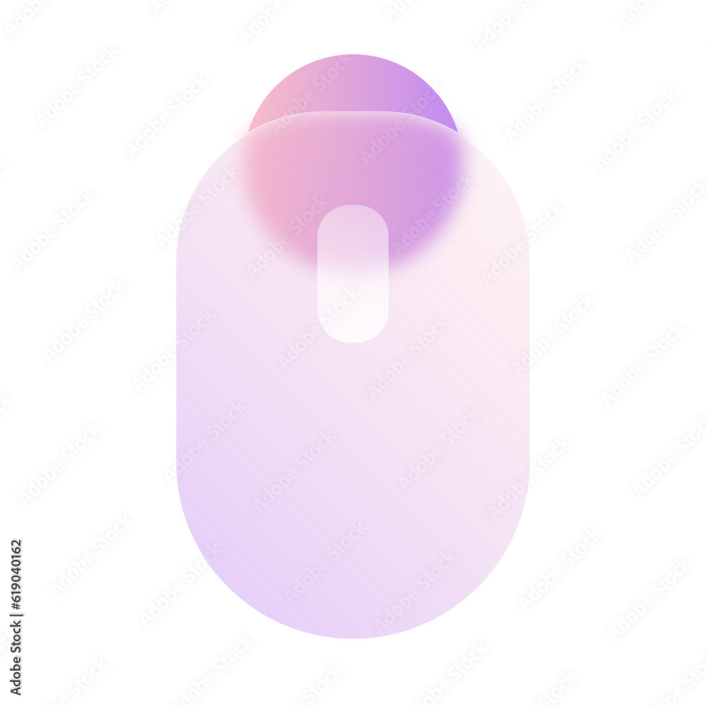 Mouse Wireless Glassmorphism UI Icon Sign and Symbol Design Illustrator Png Svg	