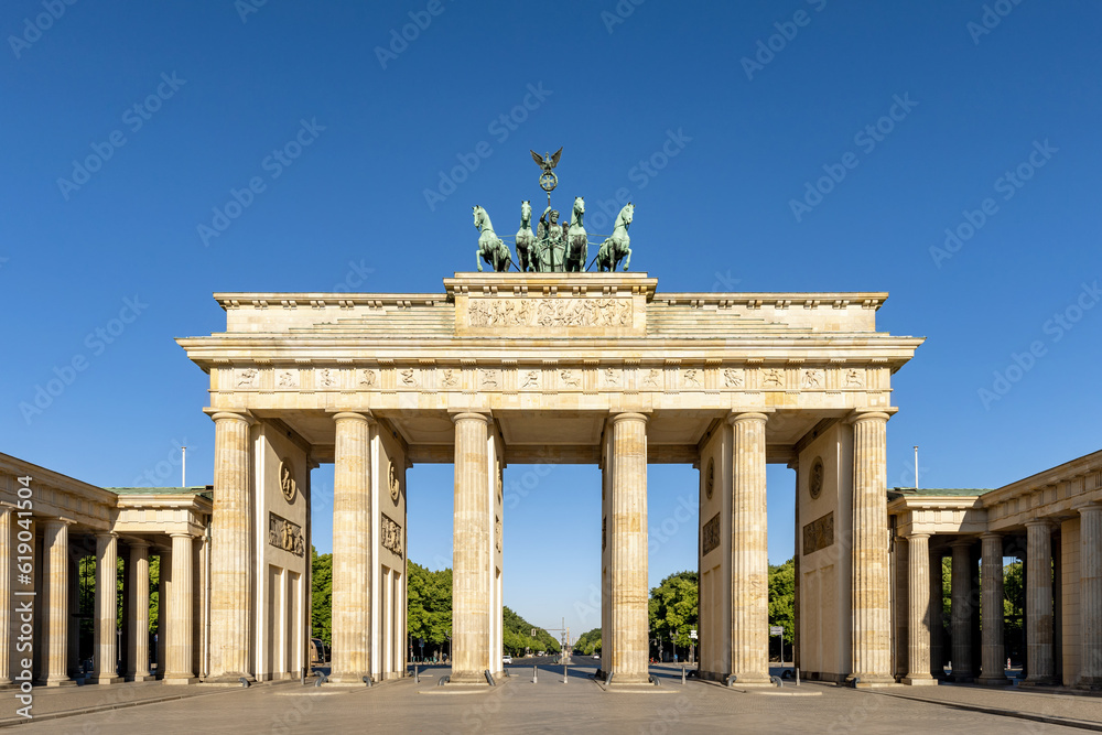The Brandenburg Gate, Berlin's iconic landmark, Germany.