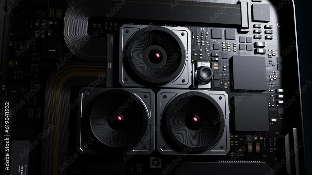 Mobile Camera Structur an impressive set of components and three modular cameras for the phone ...