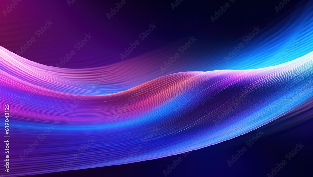 Abstract wave particle technology background, hi-tech and big data background design for brochures, flyers, magazine, business card, banner, Generative AI