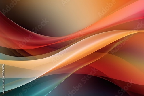 Modern wave curve abstract presentation background for decoration pattern  Generative AI