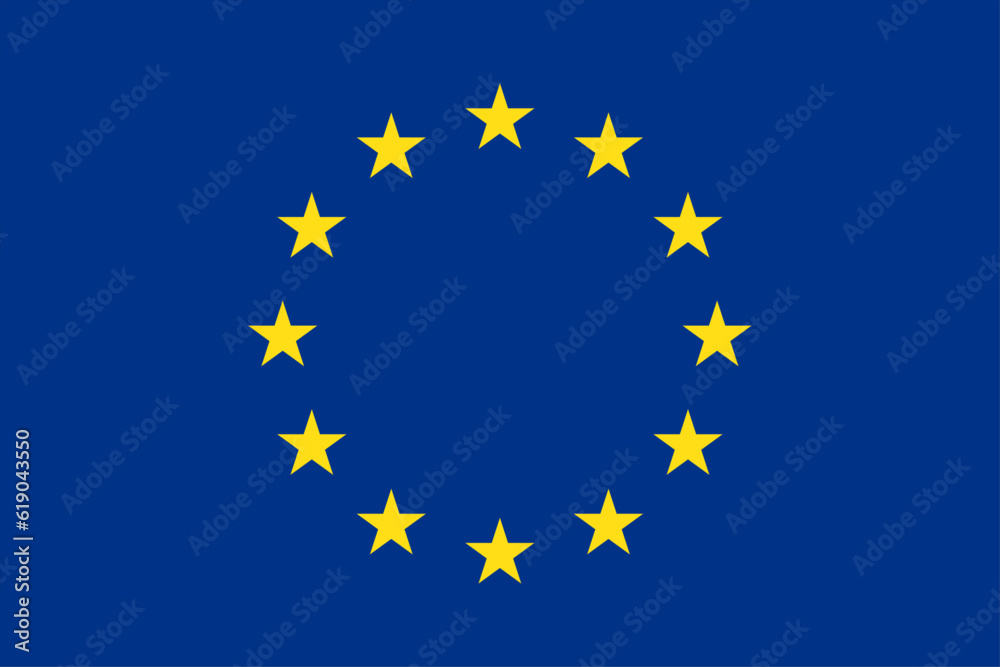 Vector graphic of the European Union flag Vector graphic of the European Union flag