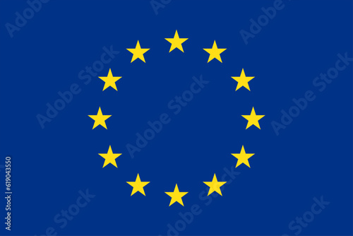 Vector graphic of the European Union flag