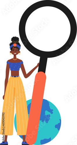 The daughter is holding a overstate methamphetamine in his hand. Trendy style, Vector Illustration