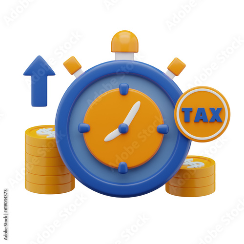 Tax Time 3D Icon