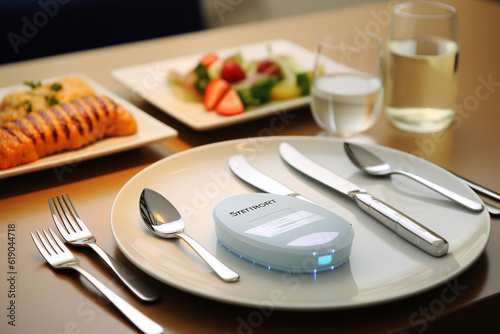 SmartCut: A set of cutlery embedded with sensors and Bluetooth connectivity, allowing users to track their eating habits and receive personalized nutritional recommendations. Generative AI