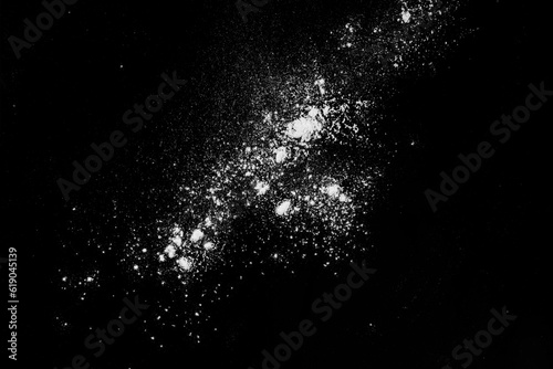 abstract grain powder particle isolated
