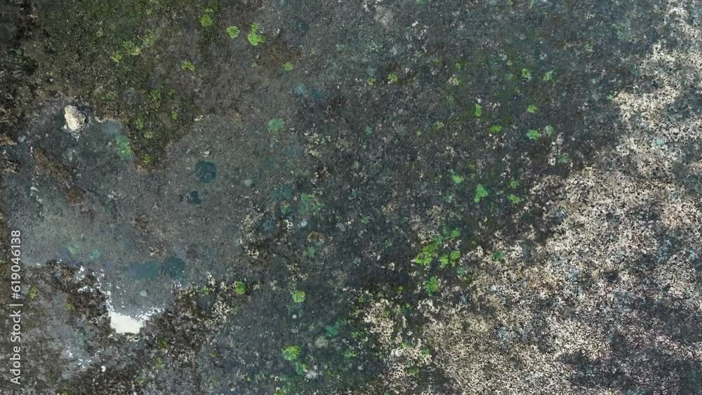 Aerial View of Low tide Beach and Sea with Rocks in Jogja, Indonesia. Aerial View of Low tide Beach and Sea with Rocks in Jogja, Indonesia.