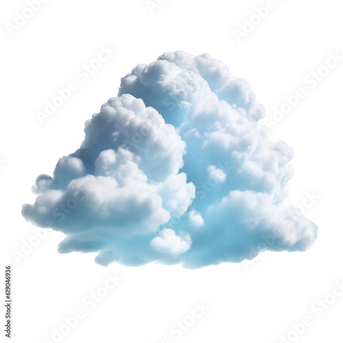 Cloud isolated on transparent background