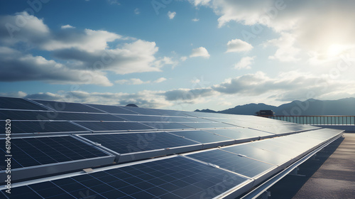 solar panels on the roof