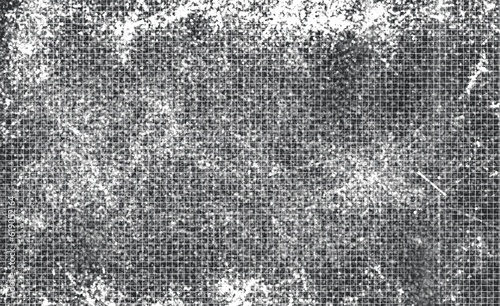 Dark Messy Dust Overlay Distress Background. Easy To Create Abstract Dotted, Scratched, Vintage Effect With Noise And Grain 