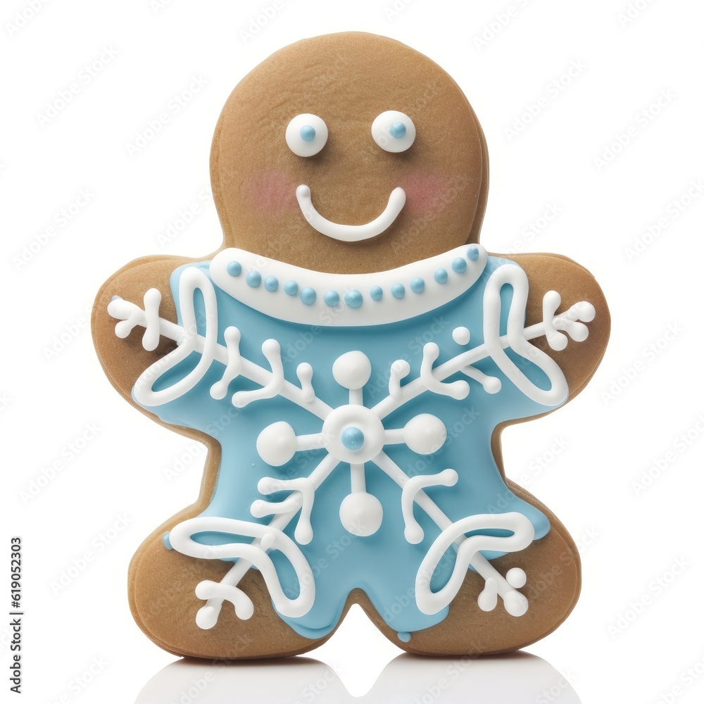 Ginger Bread isolated on white (generative AI) Ginger Bread isolated on white (generative AI)