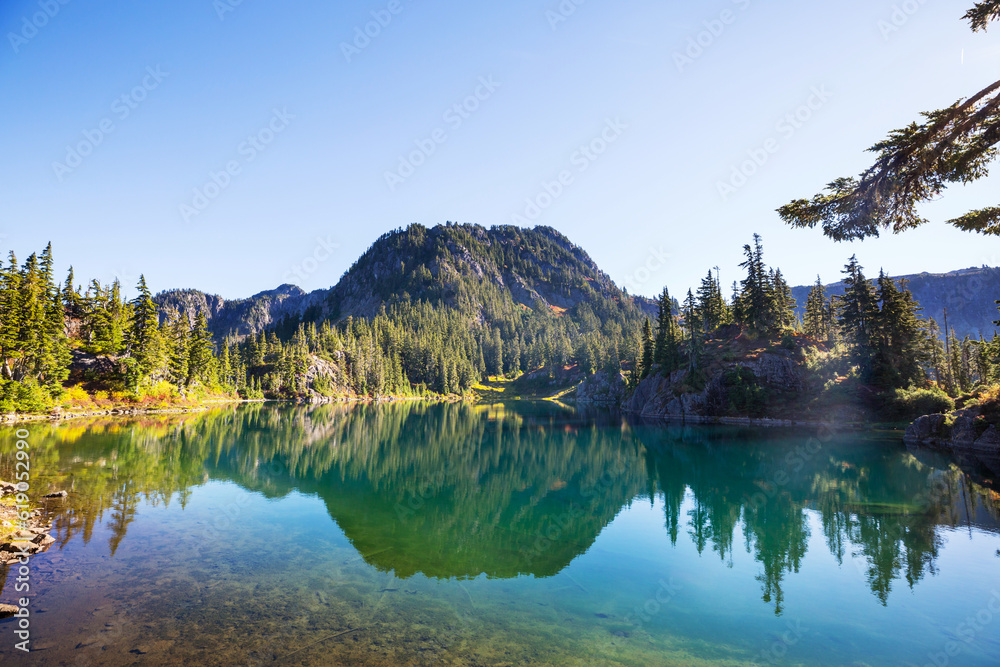 Mountains lake