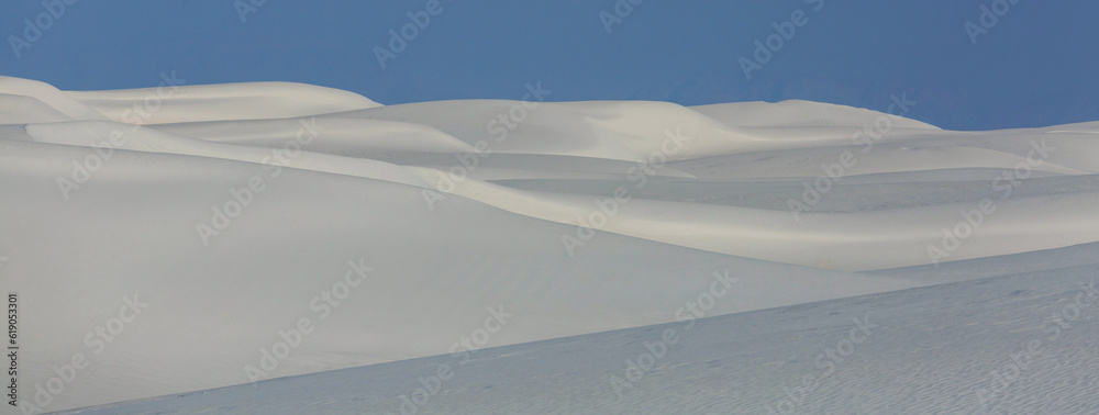 White sand dunes