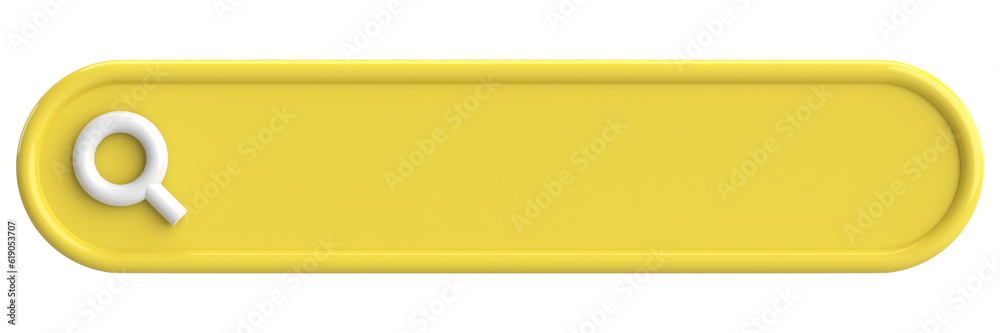 Search field. Search bar. 3D illustration. Search field. Search bar. 3D illustration.