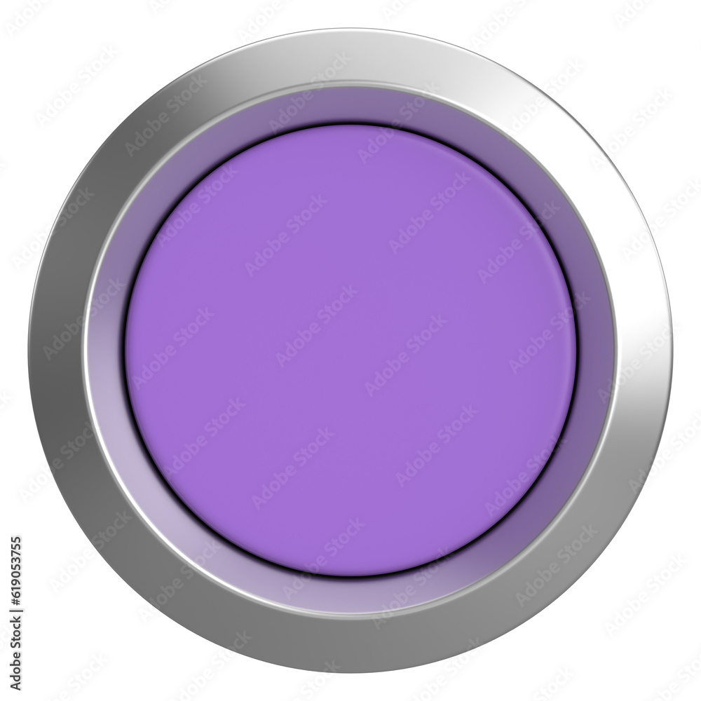 3D circle button. Empty button. 3D illustration. 3D circle button. Empty button. 3D illustration.