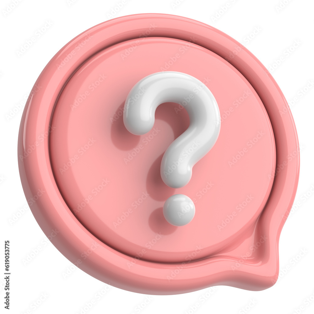 Question mark sign. 3D illustration. Question mark sign. 3D illustration.
