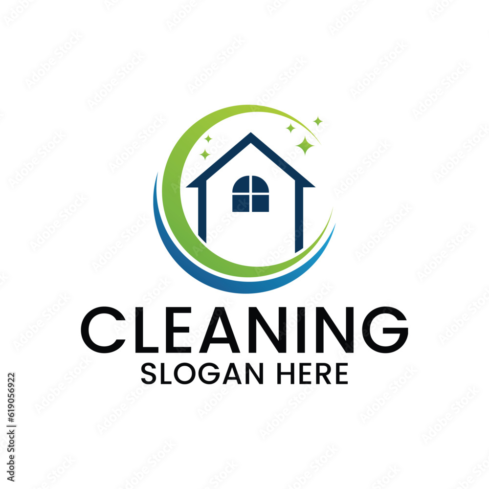 cleaning service logo and template vector, suitable for your company cleaning service logo and template vector, suitable for your company