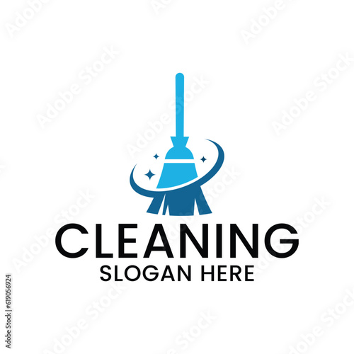 cleaning service logo and template vector, suitable for your company