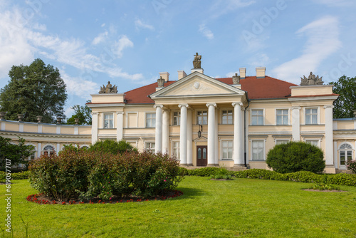 View of the palace in Smielow, Poland. photo