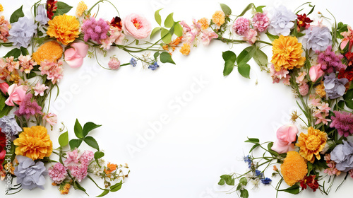 Floral Borders and Frames for Design Projects. Generative Ai © vectorizer88