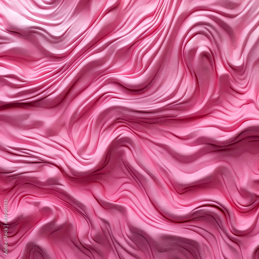 wavy smooth pink fabric texture. generative ai wavy smooth pink fabric texture. generative ai