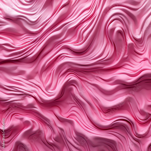 wavy smooth pink fabric texture. generative ai