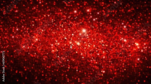 Shimmering red confetti background. 