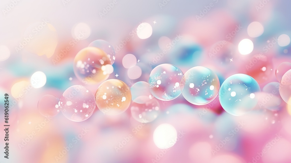 abstract pink bokeh background. abstract of bokeh light background with bubbles and dust. luxury design background.