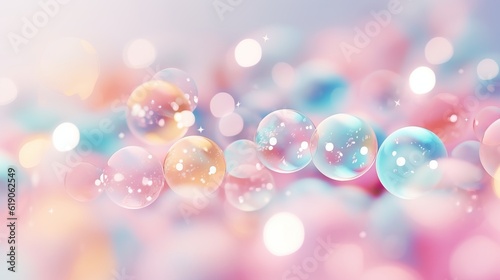 abstract pink bokeh background. abstract of bokeh light background with bubbles and dust. luxury design background.