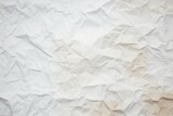 Abstract background of old white crumpled paper, wrinkled, Generative AI