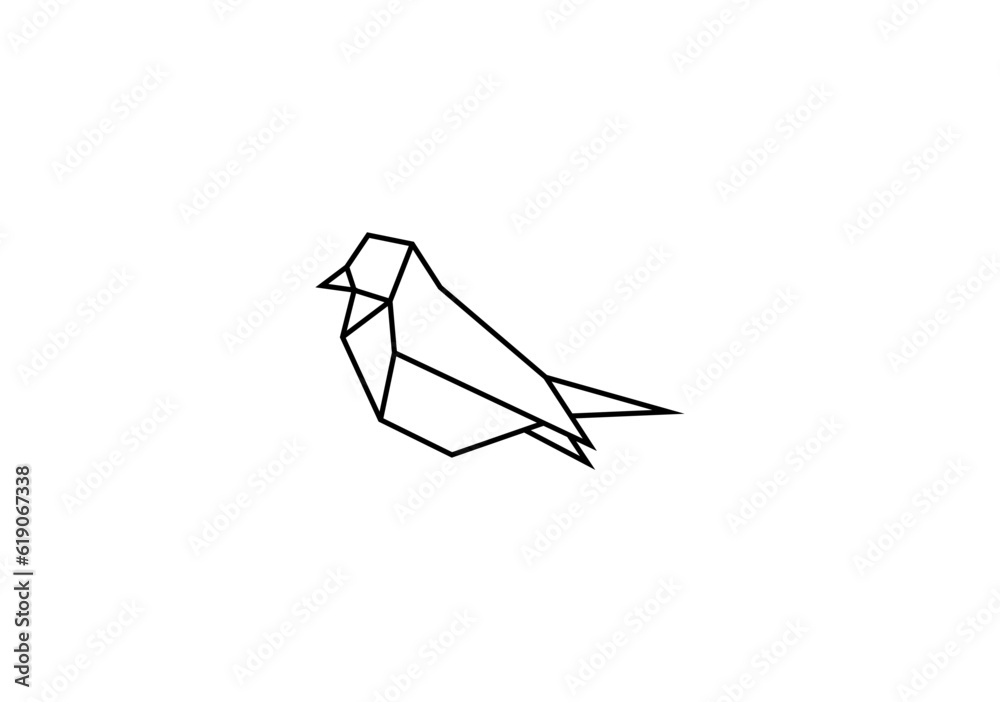 line bird simple