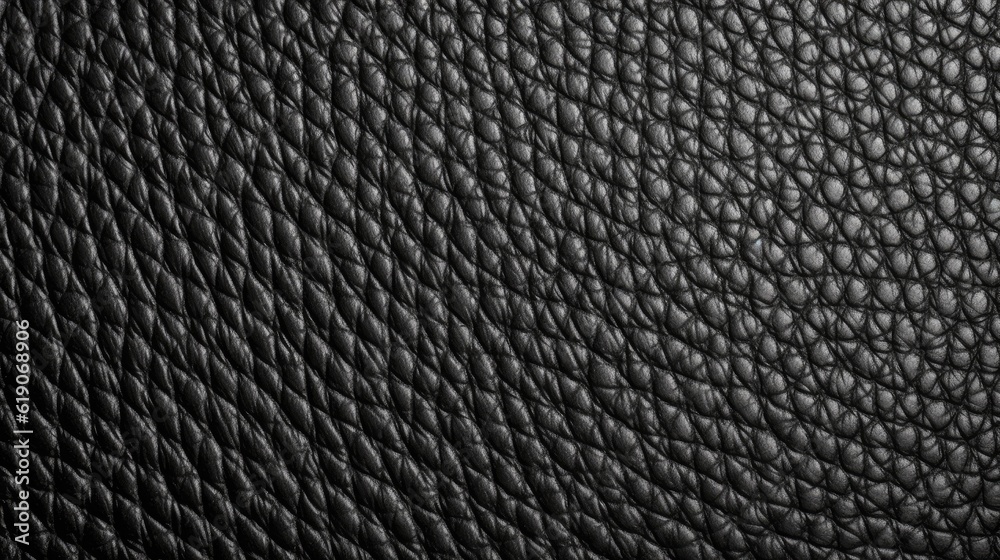 Black leather texture. Leather background. AI generated. Black leather texture. Leather background. AI generated.