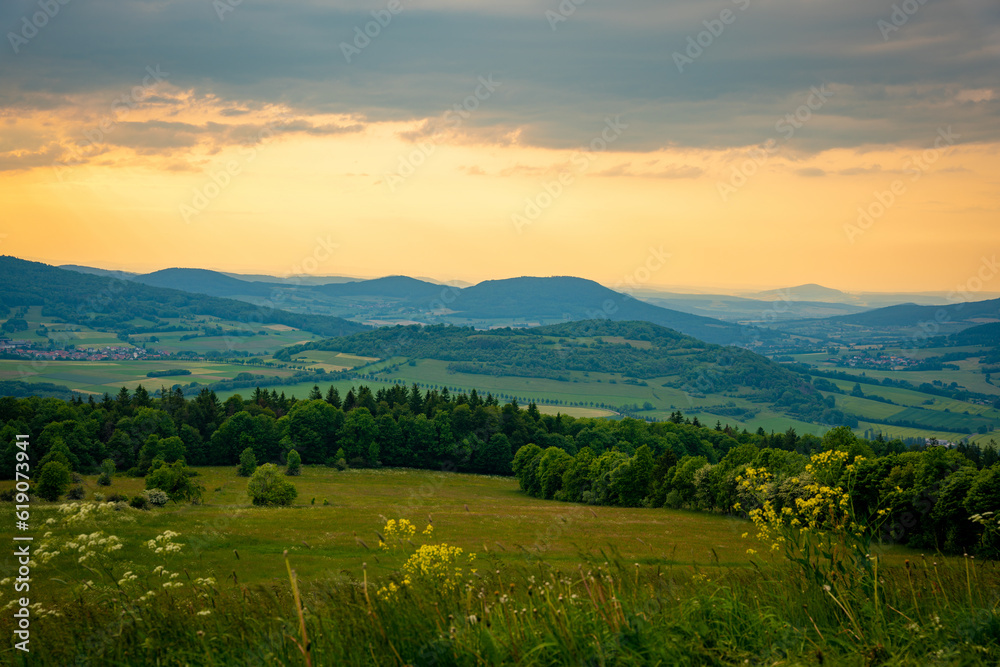 Rhön, Thüringen, Noahs Segel, Landschaft, Hügel, Natur, Deutschland