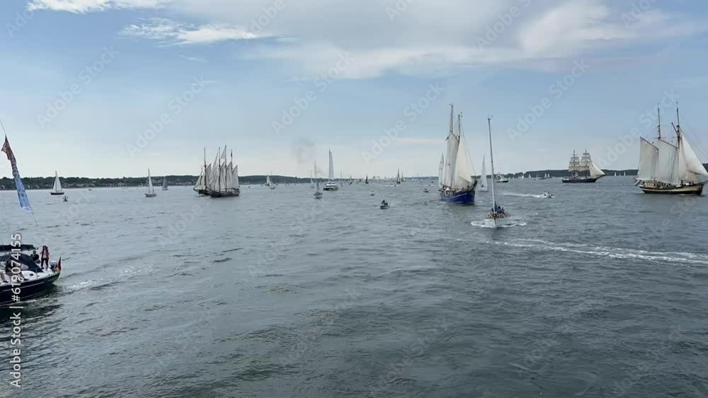 06/24/2023 Kiel Germany: windjammer parade of the tall sailor Alexander von Humboldt 2 06/24/2023 Kiel Germany: windjammer parade of the tall sailor Alexander von Humboldt 2