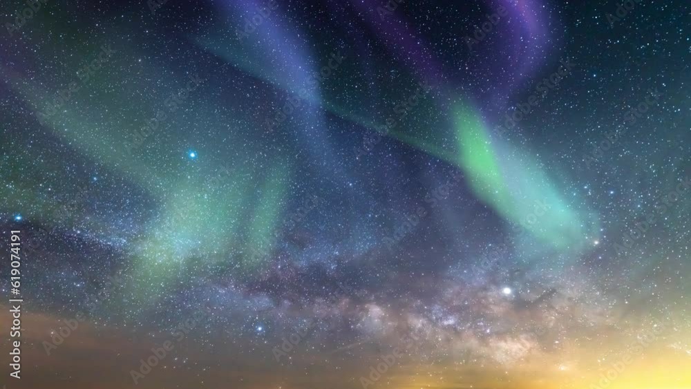 Aurora Green Purple and Milky Way Galaxy Loop 14mm Aurora Green Purple and Milky Way Galaxy Loop 14mm