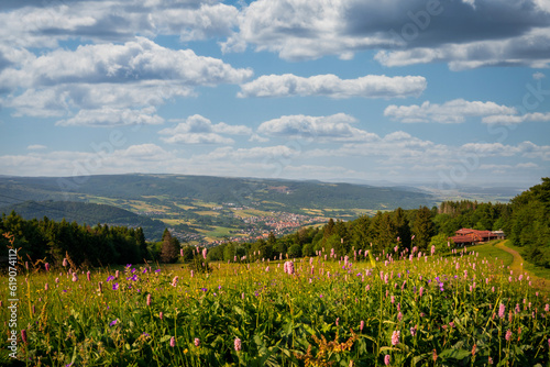 Rhön, Aussicht, Bischofsheim in der Rhön, Kreuzberg
