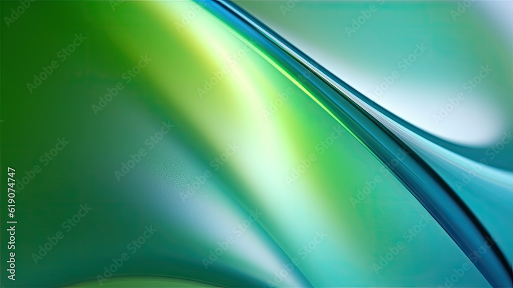 close up of a green and blue background, background for presentation, created with Generative Ai Technology