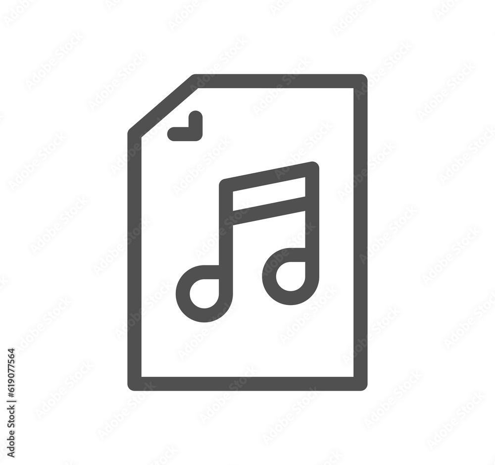 Music related icon outline and linear symbol.
Music related icon outline and linear symbol.